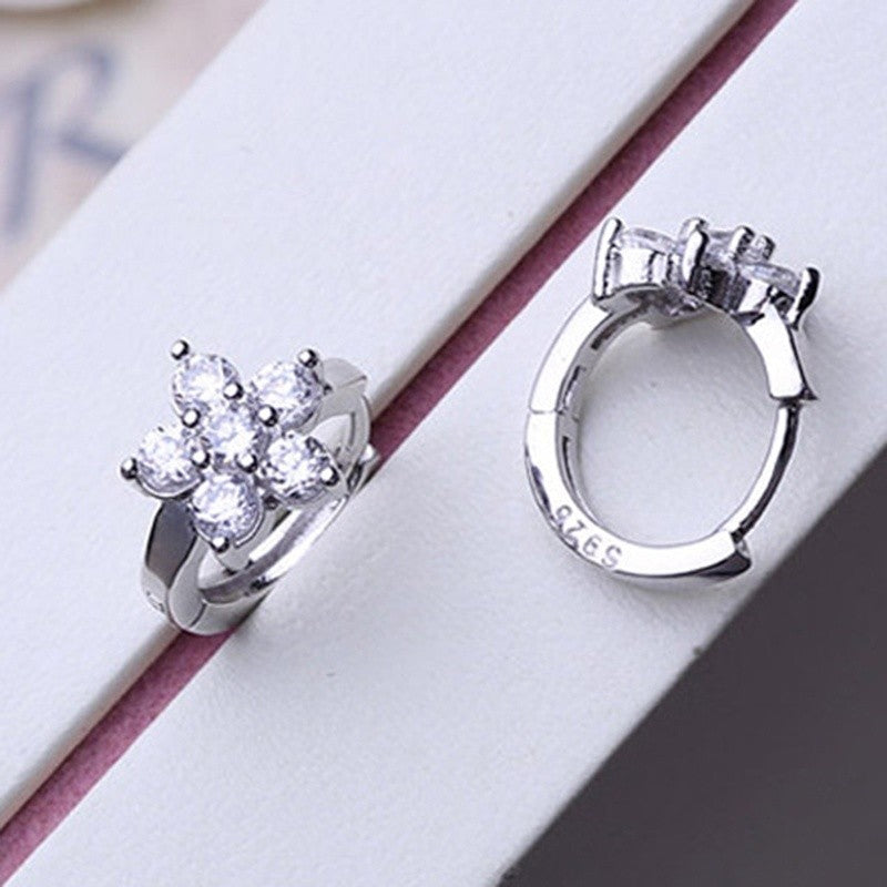 Zircon snowflake Earrings