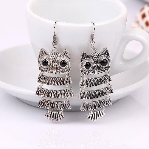 Owl Big Earring
