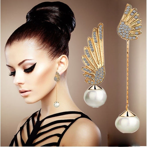 Wings Rhinestone Ear